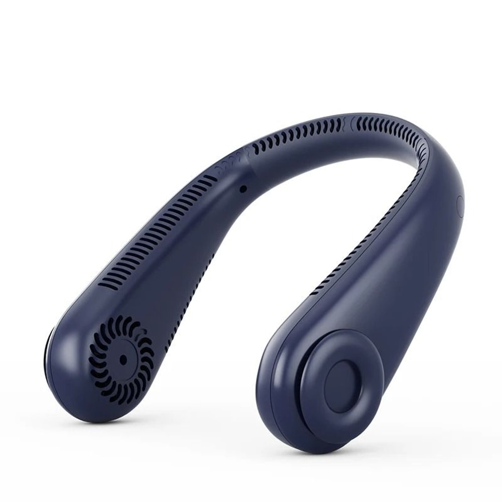 Hands Free Bladeless Neck Fan With Power Bank USB Rechargeable For Travel Sports And Office Use 6