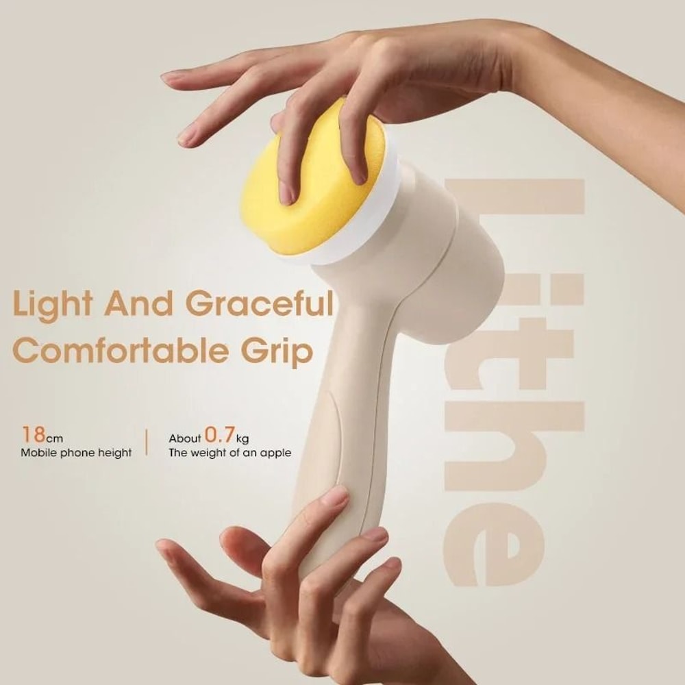 Mini Electric Cleaning Brush For Kitchen Bathroom Tiles And Dishes With USB Rechargeable Power 1