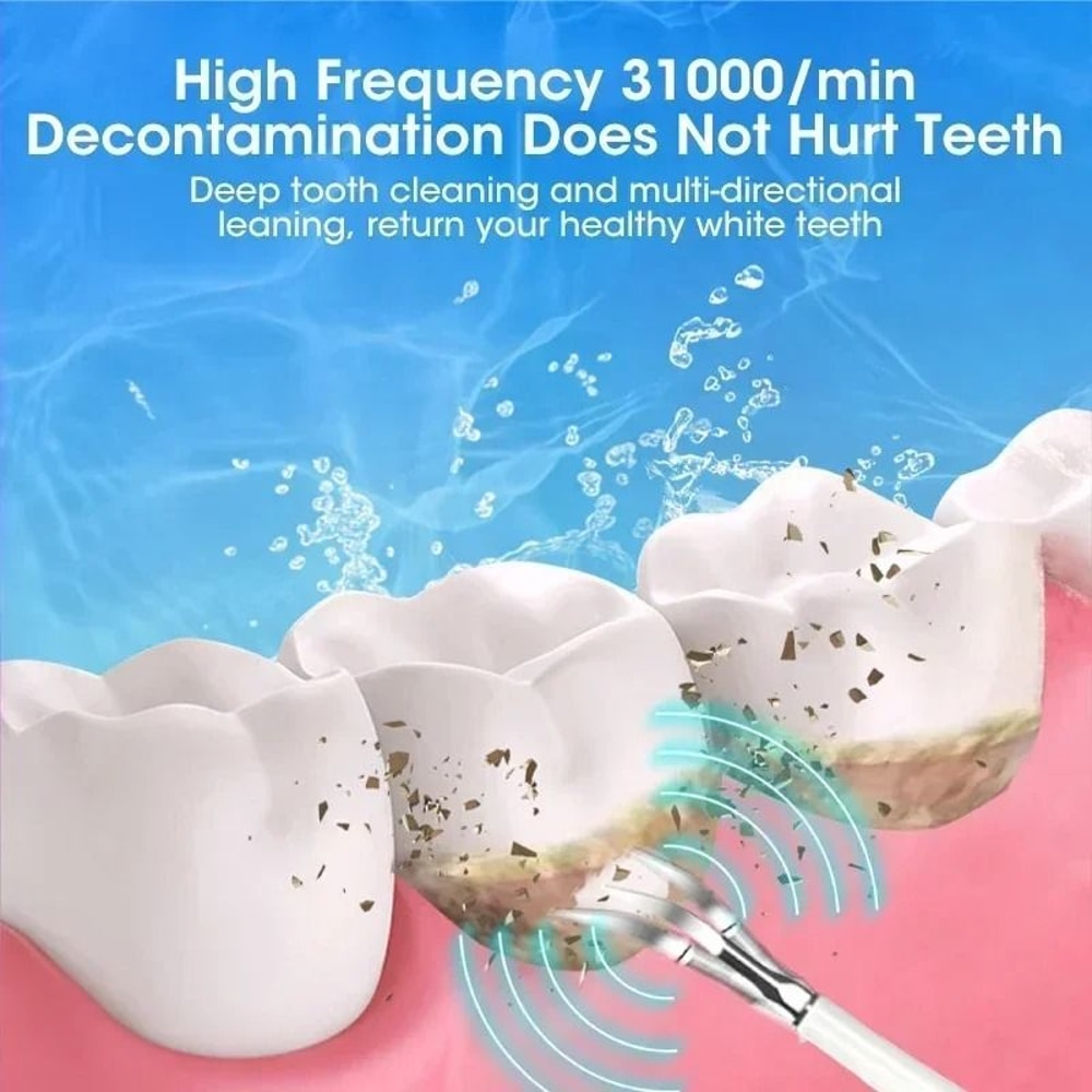 Electric Sonic Toothbrush 3in1 USB Rechargeable For Tartar Removal Teeth Whitening And Oral Care 3