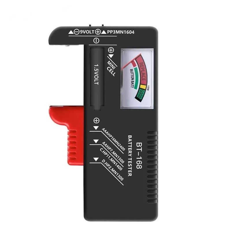 Universal Battery Voltage Tester For AA AAA C D And 9V Batteries With Color Power Meter 6