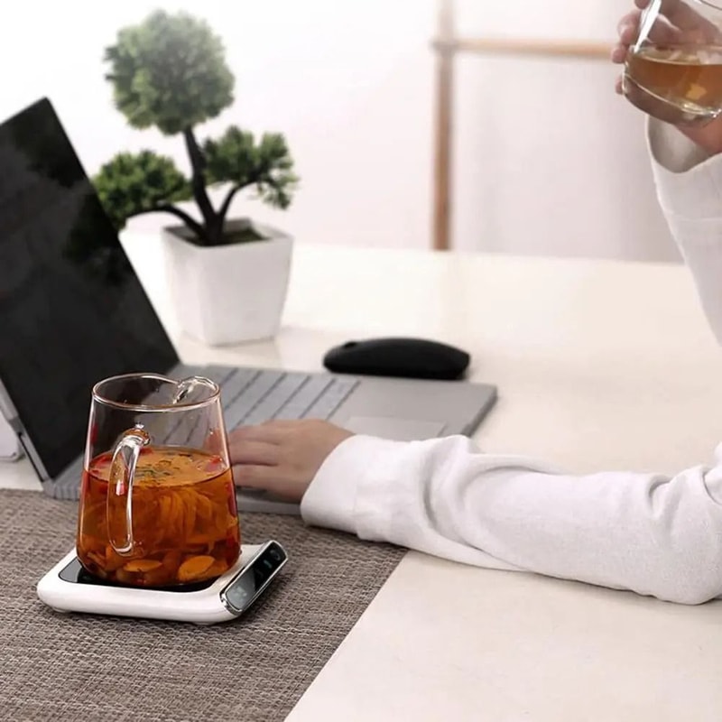 Electric USB Coffee Cup Warmer Pad With Temperature Control For Mug Tea Milk And Glass Cups 1