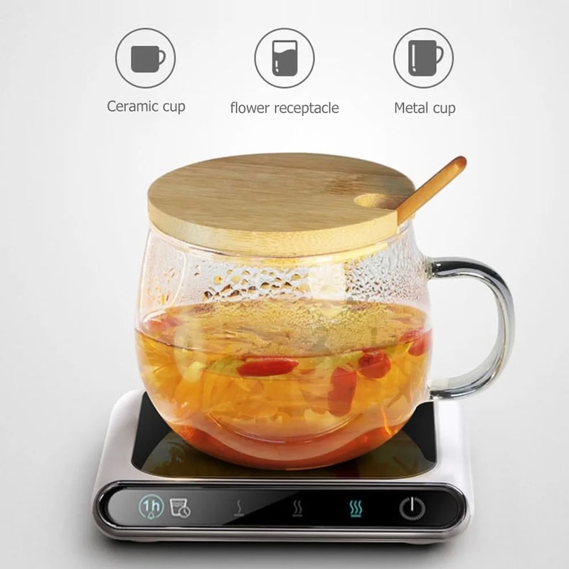 Electric USB Coffee Cup Warmer Pad With Temperature Control For Mug Tea Milk And Glass Cups 4