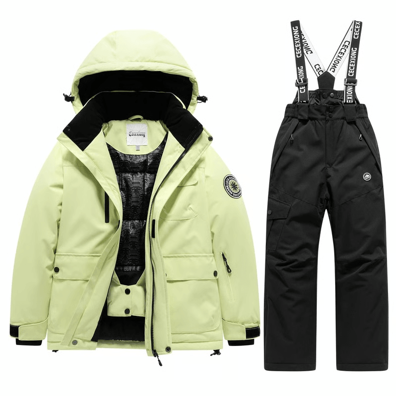 kids winter snow gear set for sledding and play