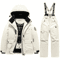 kids snow suit set for cold and windy conditions