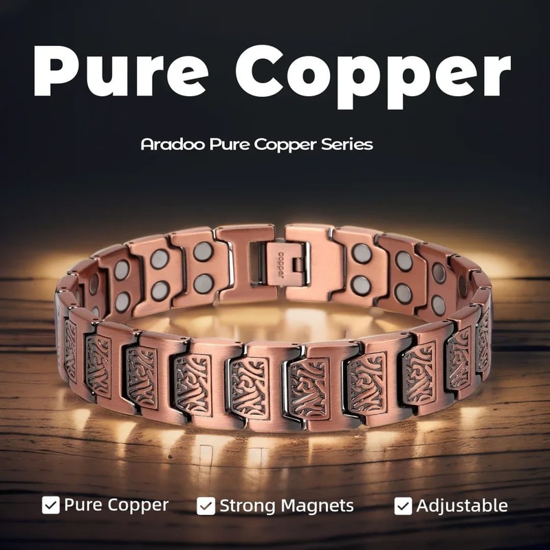 Therapeutic copper wristband for daily use