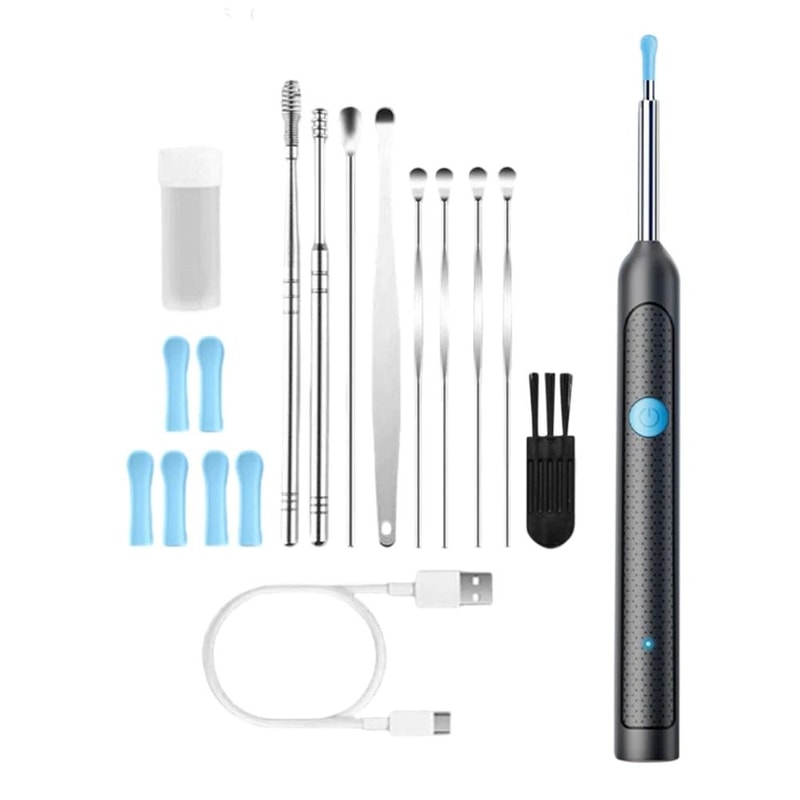 Smart Visual Earwax Removal Tool With Camera Otoscope And Rechargeable Earpick Set 9