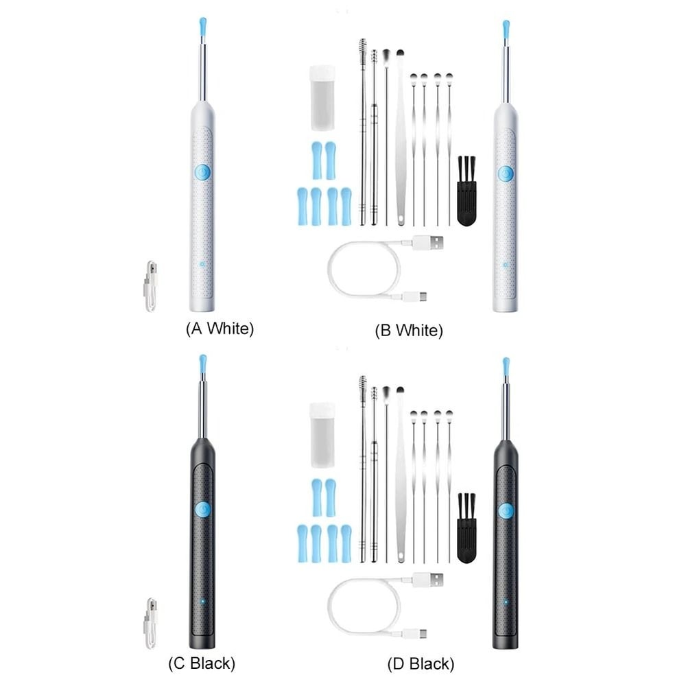 Smart Visual Earwax Removal Tool With Camera Otoscope And Rechargeable Earpick Set 2