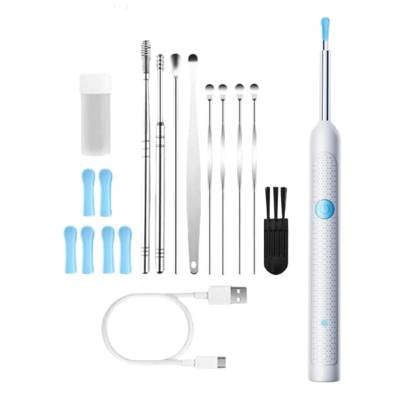 Smart Visual Earwax Removal Tool With Camera Otoscope And Rechargeable Earpick Set 4