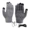 USB Electric Heated Full Finger Touch Screen Gloves Windproof Thermal Mitts 6