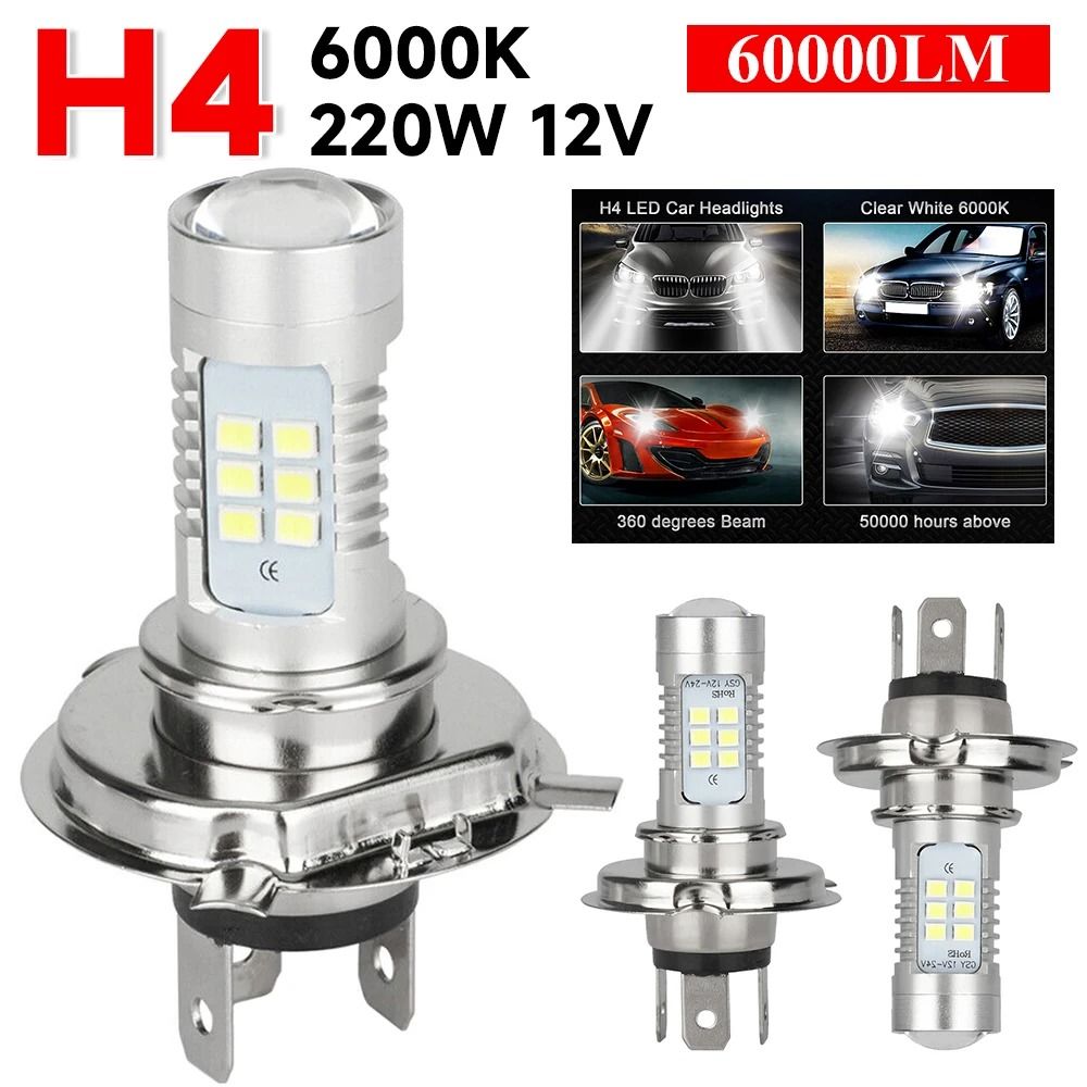H4 9003 HB2 LED Headlight Conversion Kit Super Bright 12V White Driving Light 0