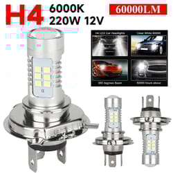 h4 9003 hb2 led headlight conversion kit super bright 12v white driving light