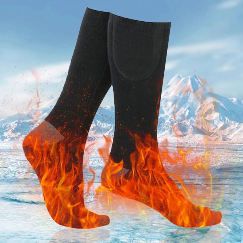 Electric Heated Socks With 3 Level Temperature For Cold Weather Sports 2