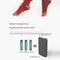 Electric Heated Socks 3 Level Temperature Winter Warm Long AntiSlip Socks No Battery 4