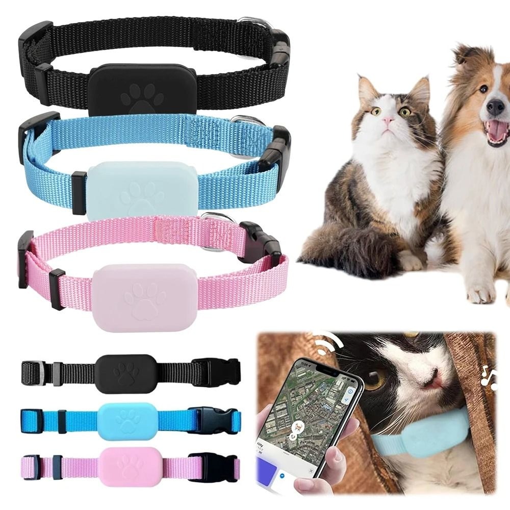 Pet GPS Tracker With Adjustable Collar Smart Locator For Dogs And Cats 0