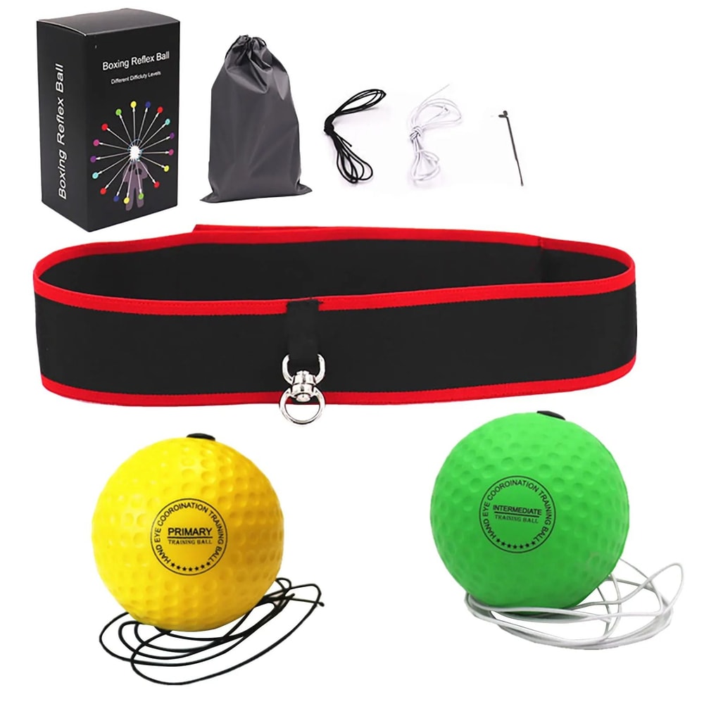 Boxing Reflex Ball Head Mounted Speed Training Set For Home Fitness 4