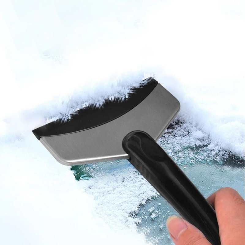 Snow Removal Scraper Stainless Steel Windshield Ice Cleaning Tool 2