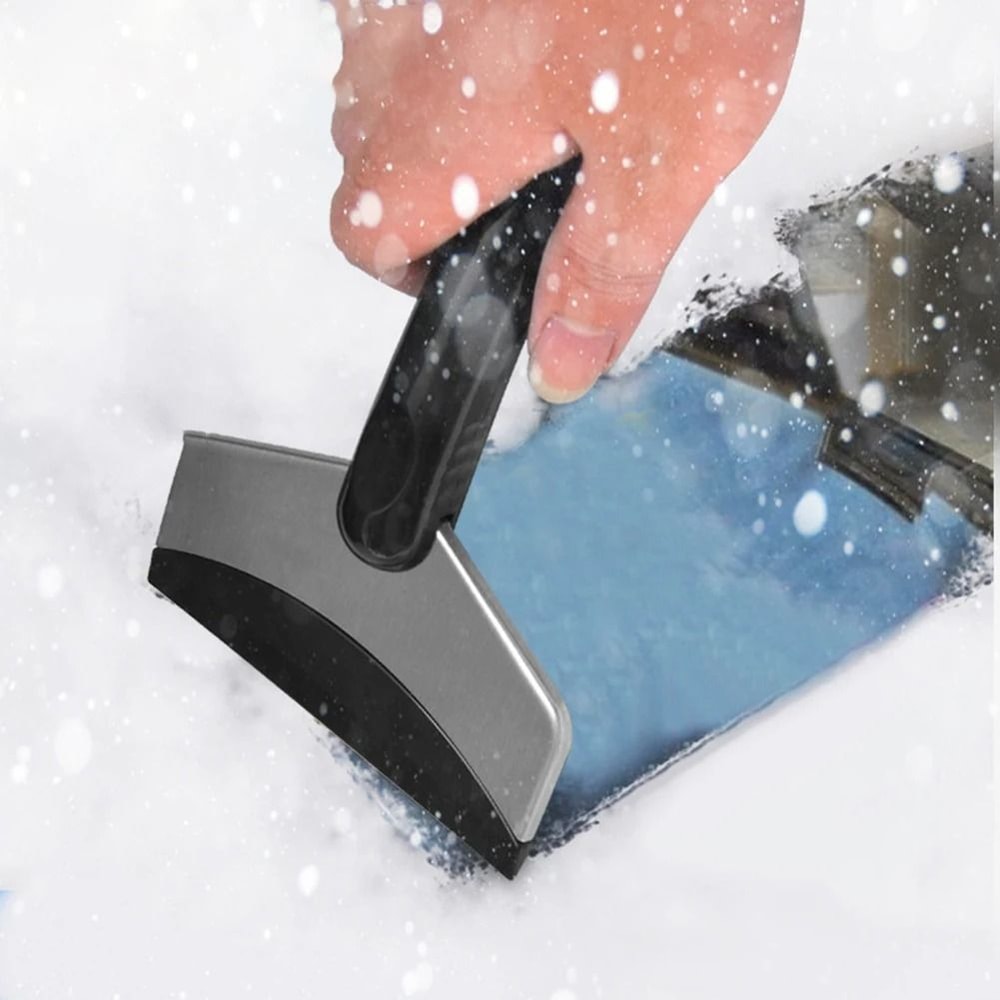 Snow Removal Scraper Stainless Steel Windshield Ice Cleaning Tool 3