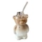 Cute Bear Shaped Glass Cup Coffee Mug For Daily Drinks And Gifts 2