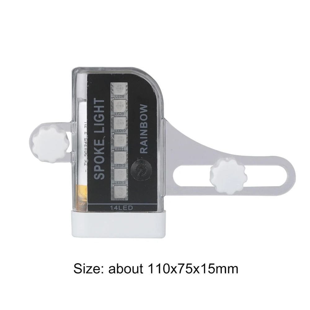 USB Rechargeable Bike Wheel Spoke LED Light Bicycle Safety Warning Lamp 5