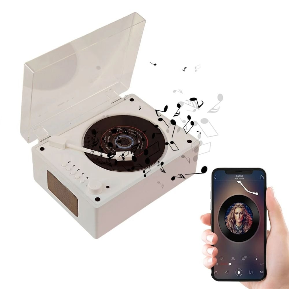 Vintage Retro CD Player Bluetooth Speaker With Remote Control 1