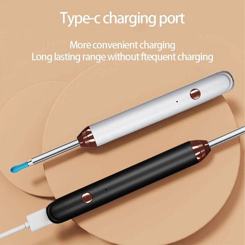 Smart Visual Ear Cleaner Otoscope With Camera USB C Charging Earpick Tool 4