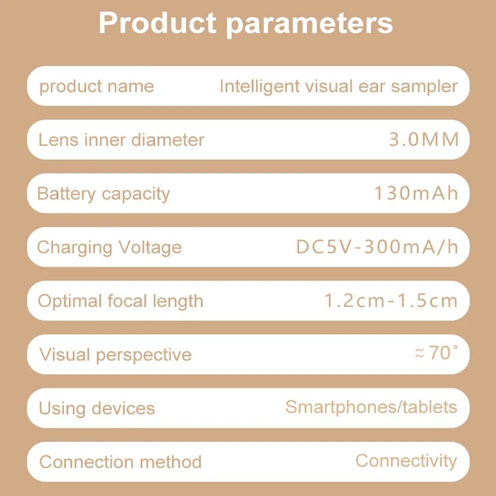 Smart Visual Ear Cleaner Otoscope With Camera USB C Charging Earpick Tool 5