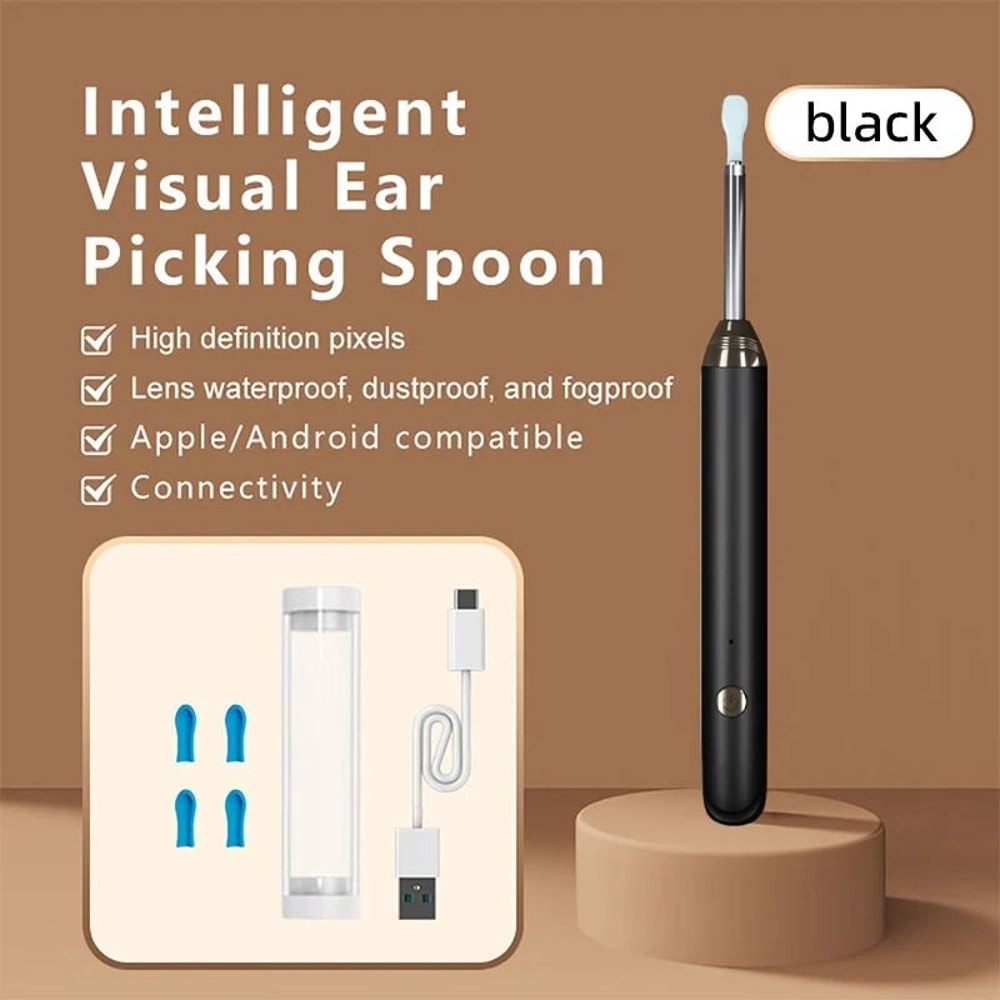 Smart Visual Ear Cleaner Otoscope With Camera USB C Charging Earpick Tool 6