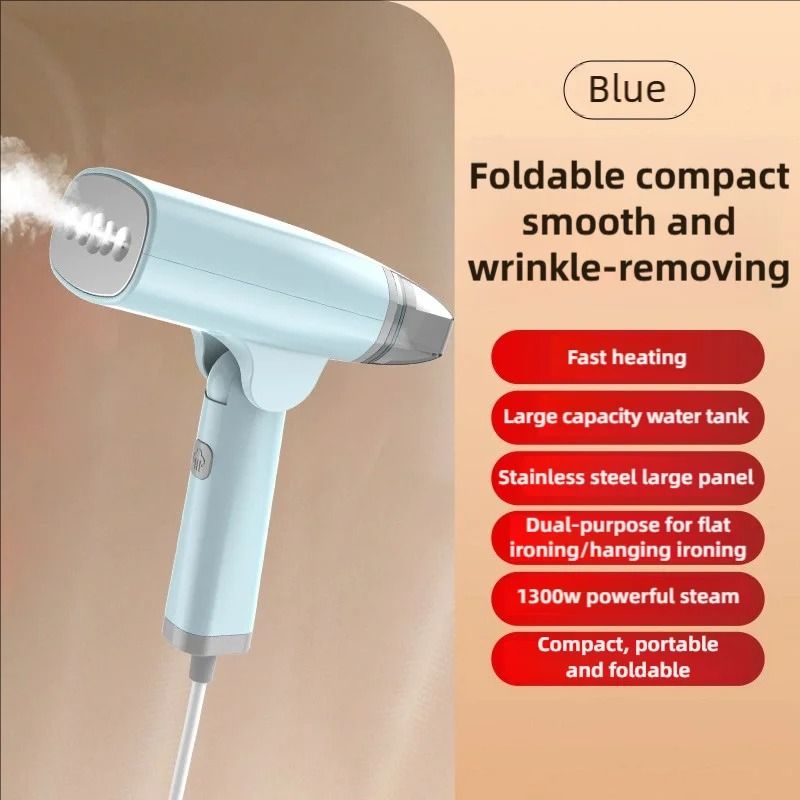 1300W Handheld Garment Steamer Fast Heating Foldable Portable Steam Brush 4