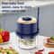 Electric Garlic And Ginger Crusher Mini Vegetable Cutter With 6 Blade Grinder 2