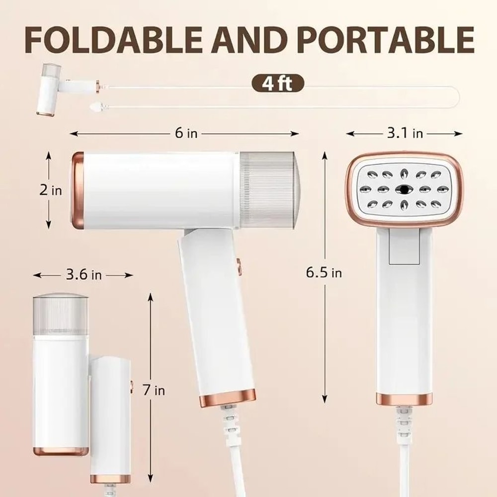 Handheld Foldable Steam Iron 1000W Portable Garment Steamer 2