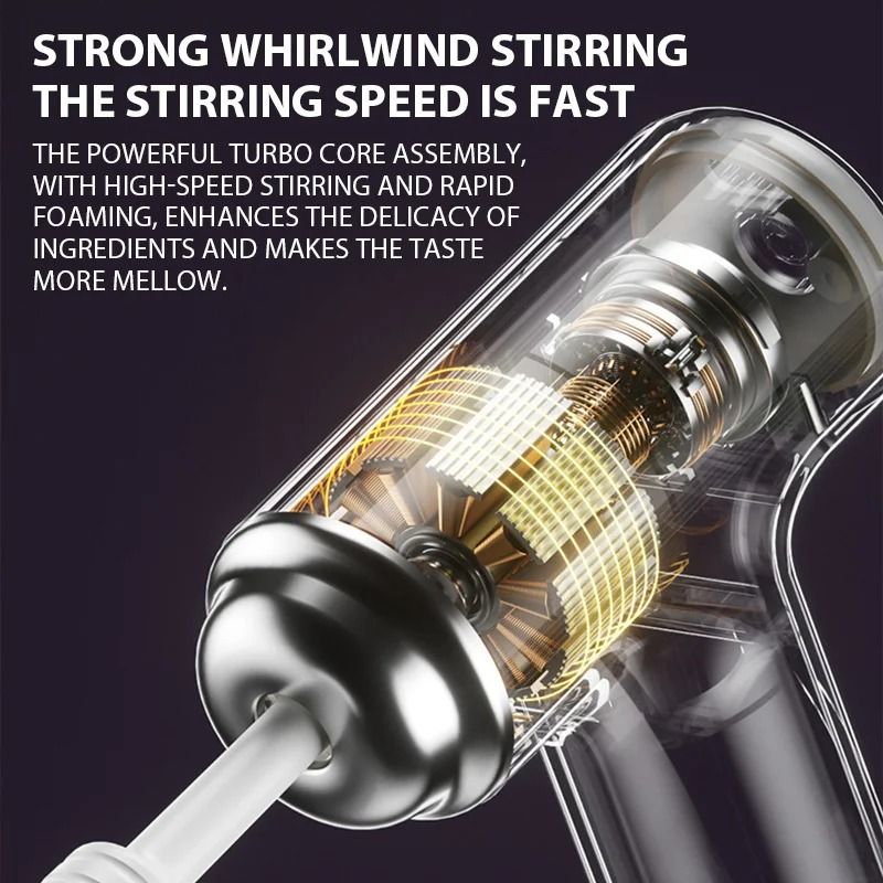 Rechargeable Handheld Electric Mixer Wireless Cake And Cream Beater 5