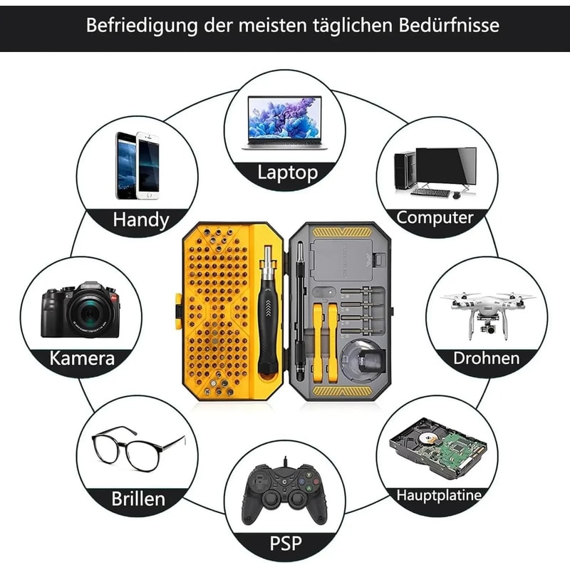145 In 1 Precision Screwdriver Set With Magnetic Bits And ESD Safe Handle 2