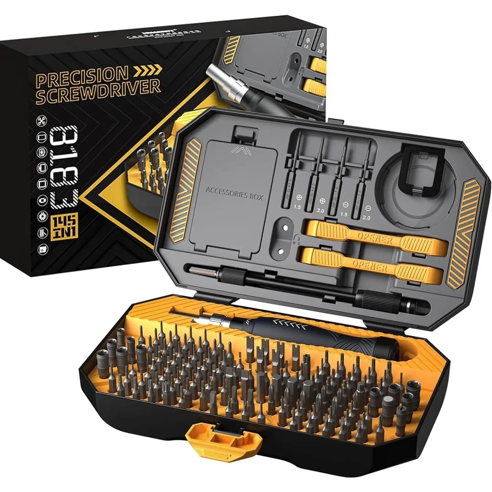 145 In 1 Precision Screwdriver Set With Magnetic Bits And ESD Safe Handle 6