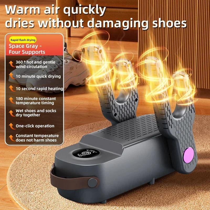 4 Core Shoe Dryer With Smart Timer Deodorizing Boot And Sock Dryer 5