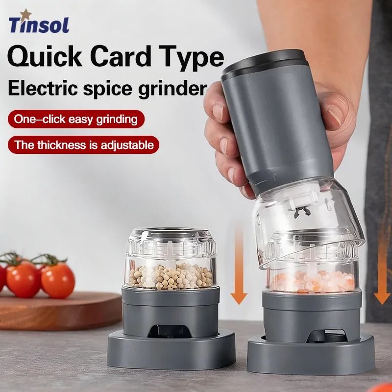 Multifunctional Electric Spice Grinder Adjustable Coarseness Pepper Grinder 0