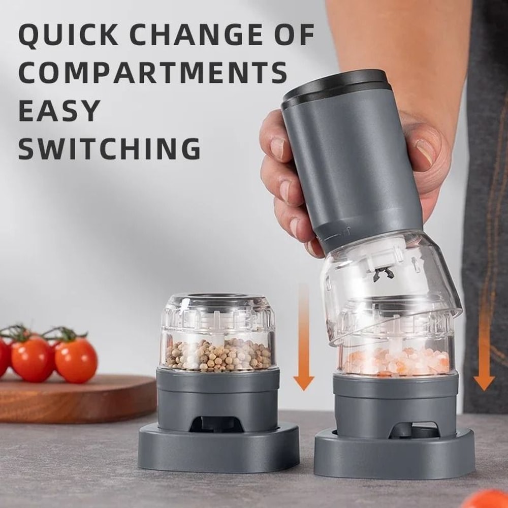 Multifunctional Electric Spice Grinder Adjustable Coarseness Pepper Grinder 2