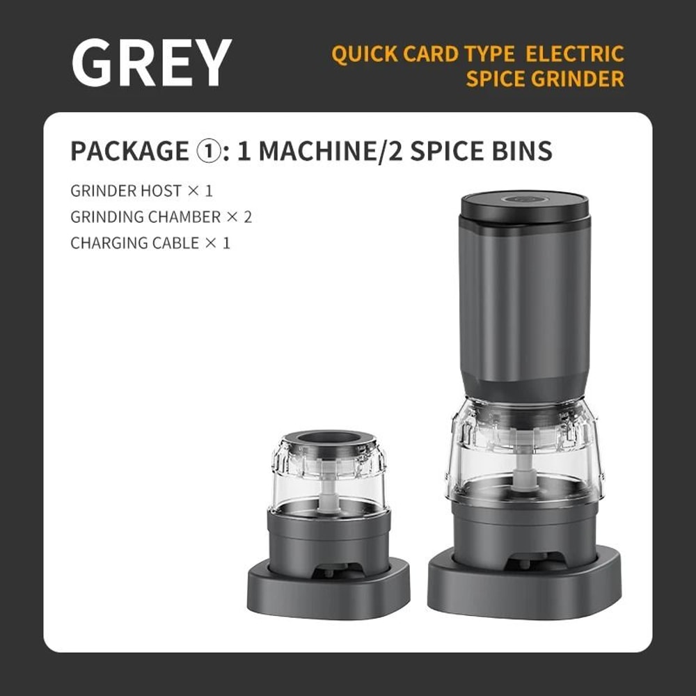 Multifunctional Electric Spice Grinder Adjustable Coarseness Pepper Grinder 6