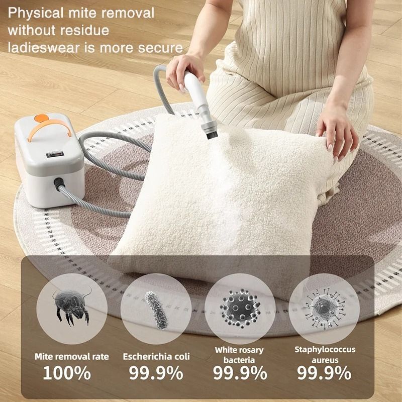 1200W High Temperature Handheld Steam Cleaner With 5 Brush Heads For Deep Home Cleaning 1