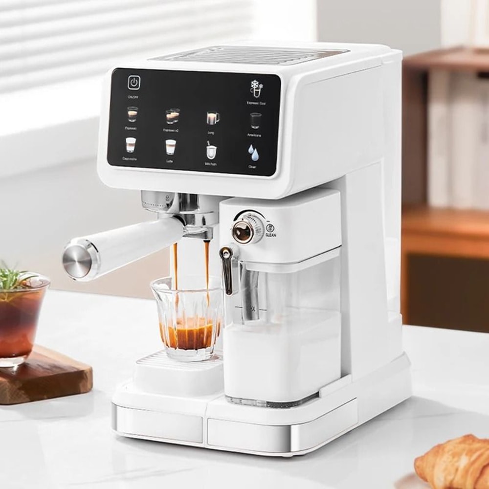 Italian Automatic Espresso Machine With Milk Frother High Pressure Coffee Maker 0