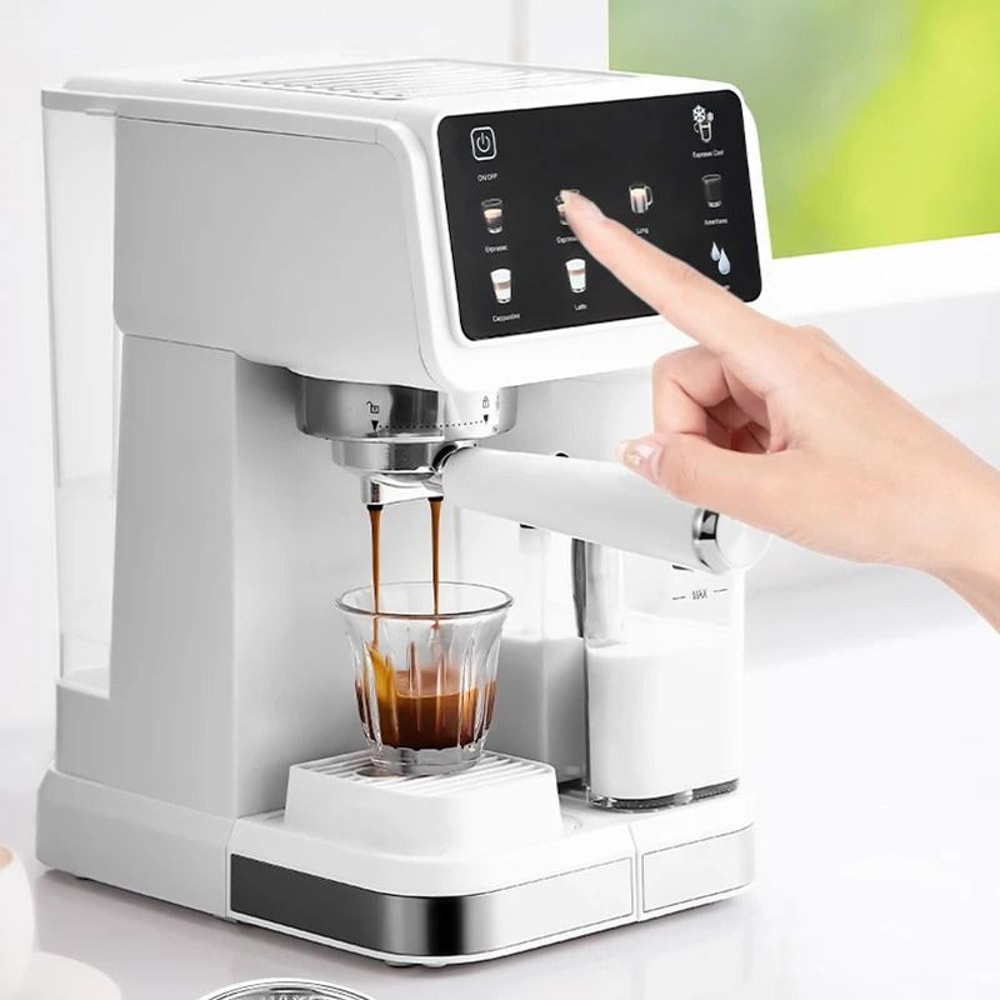 Italian Automatic Espresso Machine With Milk Frother High Pressure Coffee Maker 4
