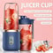 Portable Electric Blender Bottle With 6 Blade System For Smoothies Juice And Ice Crushing 0