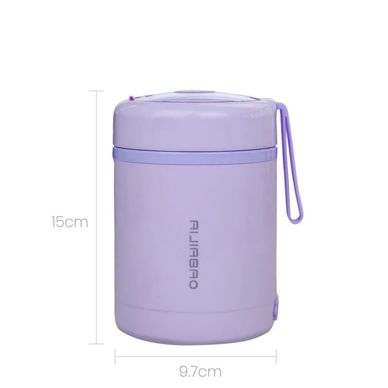 Portable Electric Heating Lunch Box 600ml Stainless Steel Food Warmer 8