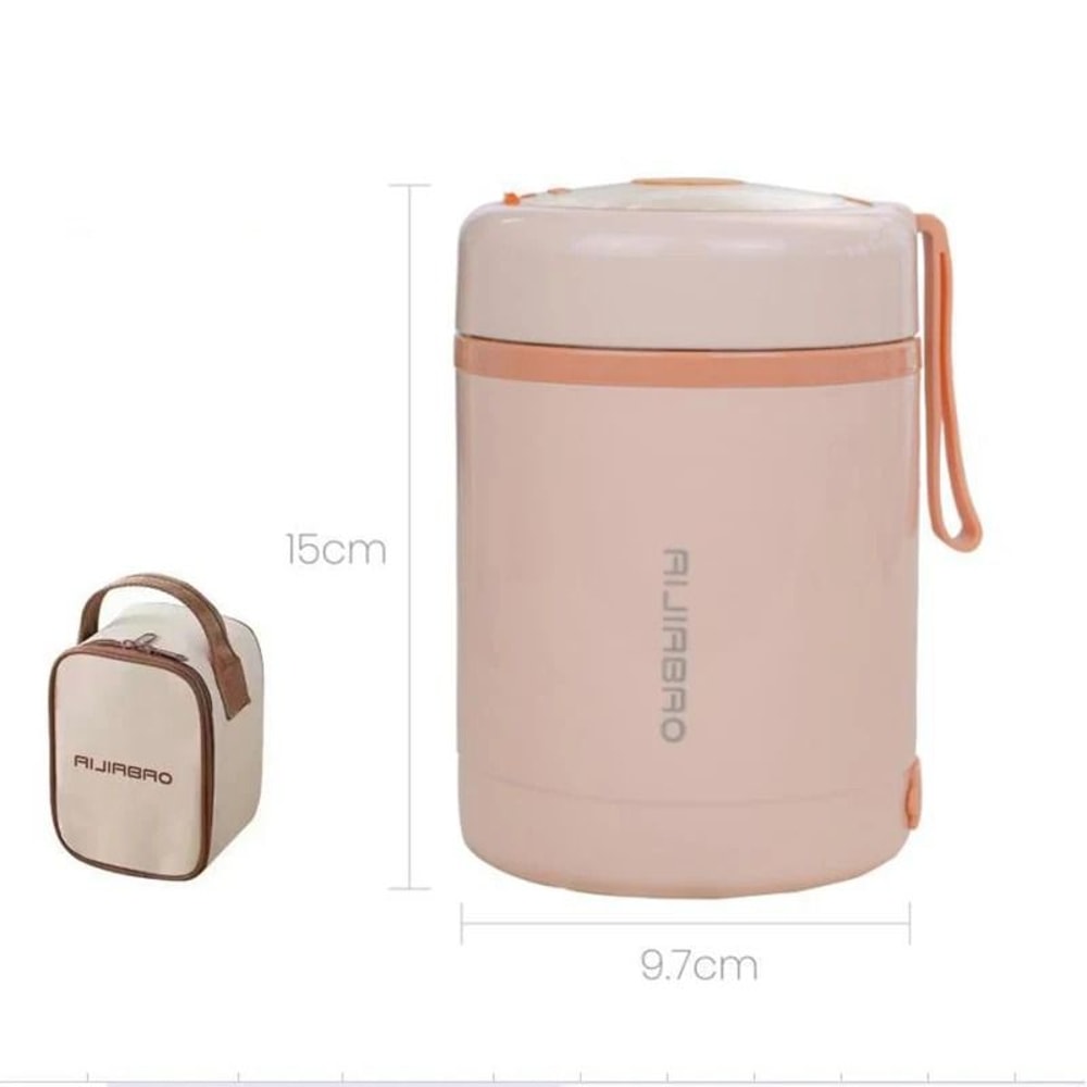 Portable Electric Heating Lunch Box 600ml Stainless Steel Food Warmer 10