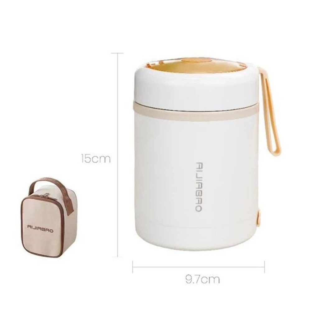 Portable Electric Heating Lunch Box 600ml Stainless Steel Food Warmer 13