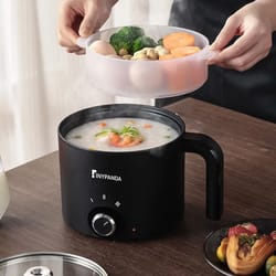 multifunction electric hot pot 1.8l nonstick cooking pan with steaming and frying