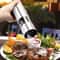 Electric Salt And Pepper Grinder Set With Adjustable Coarseness And LED Light For Home Kitchen Cook 0