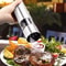 Electric Salt And Pepper Grinder Set With Adjustable Coarseness And LED Light For Home Kitchen Cook 0