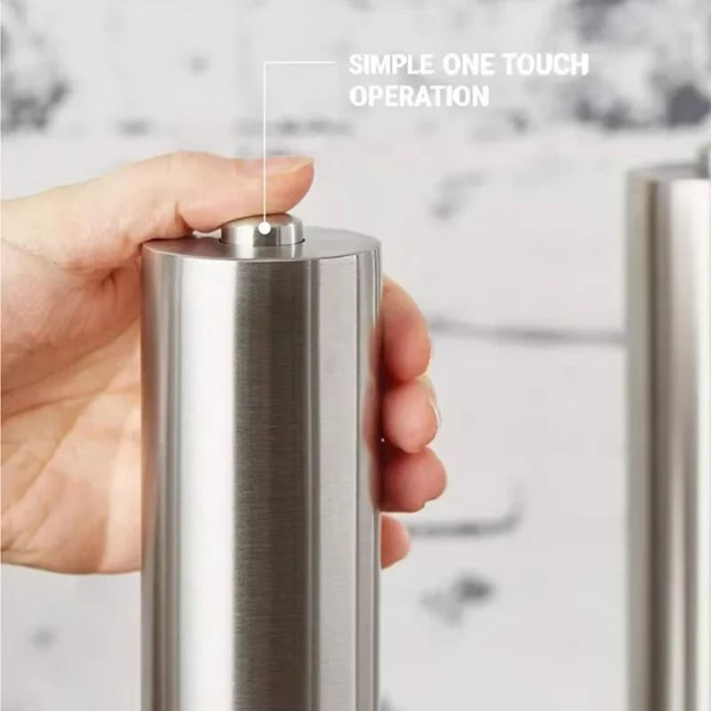 Electric Salt And Pepper Grinder Set With Adjustable Coarseness And LED Light For Home Kitchen Cook 3