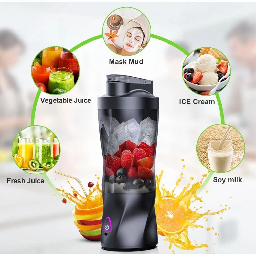 Portable Electric Juicer Blender With 700ml Capacity Rechargeable Smoothie Maker For Travel And Hom 4