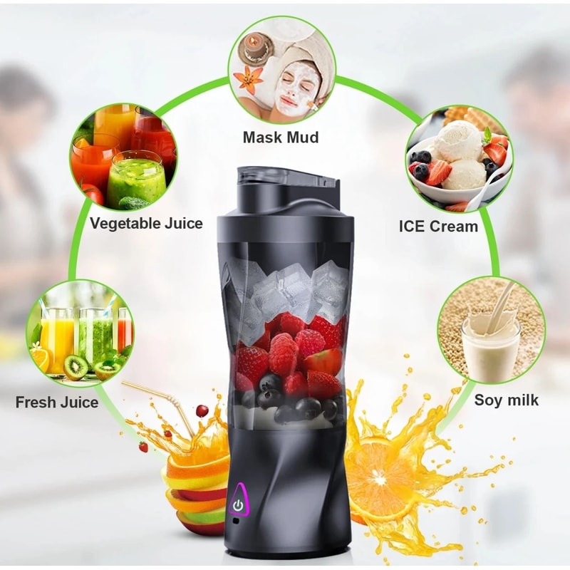 Portable Electric Juicer Blender With 700ml Capacity Rechargeable Smoothie Maker For Travel And Hom 4